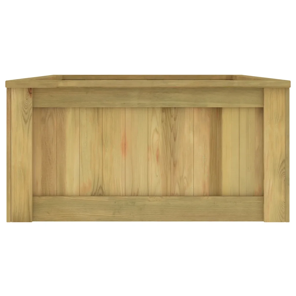Fioriera | Cassetta per fiori | Vaso Rialzata 196x100x50 cm in Legno di Pino Impregnato