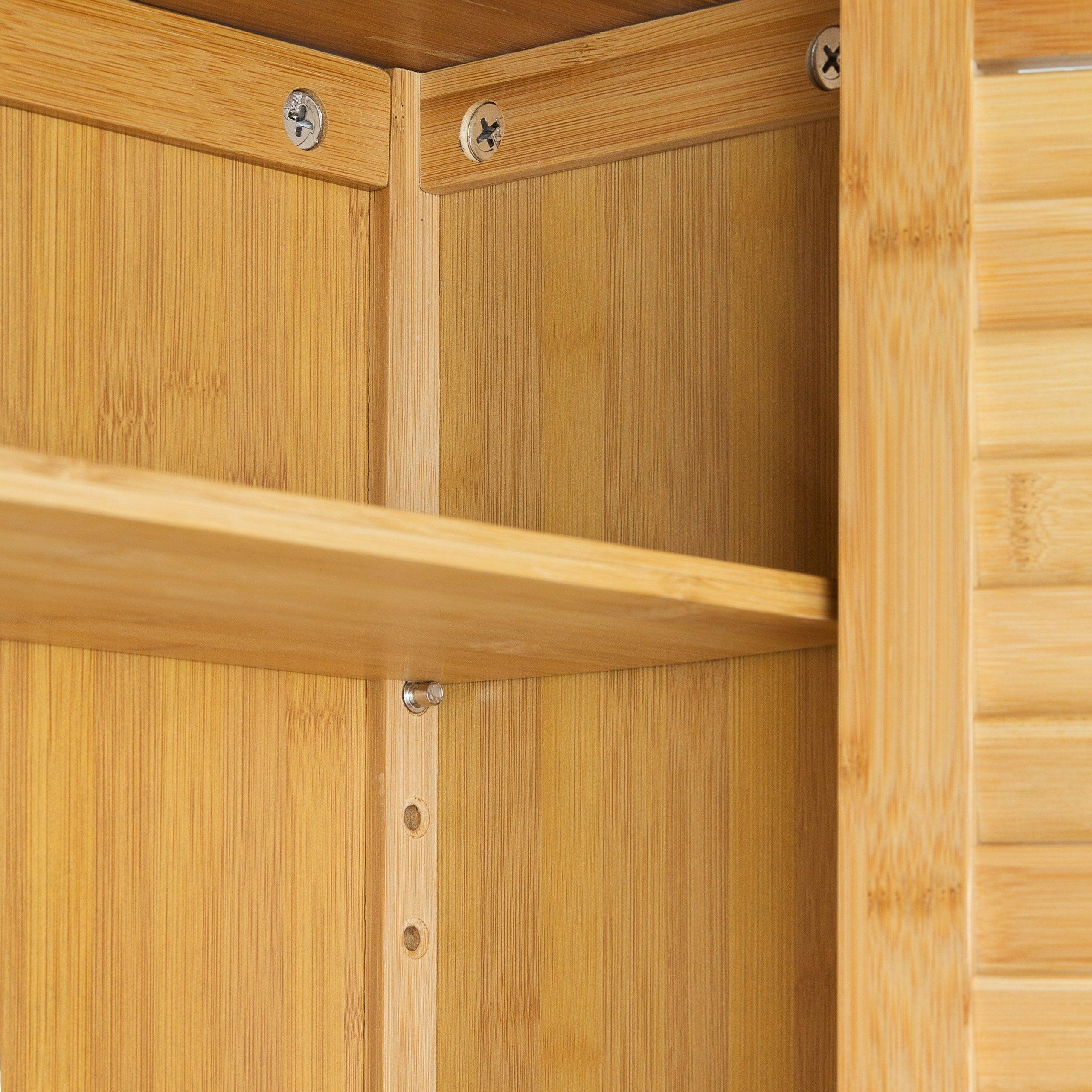 Mobile da bagno in bambù 66 x 62 cm 3213029