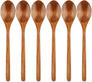 Set di Cucchiai in Legno - Realizzato a Mano con Legno di Nanmu - 23.5 cm di Lunghezza e 4.2 cm di Larghezza