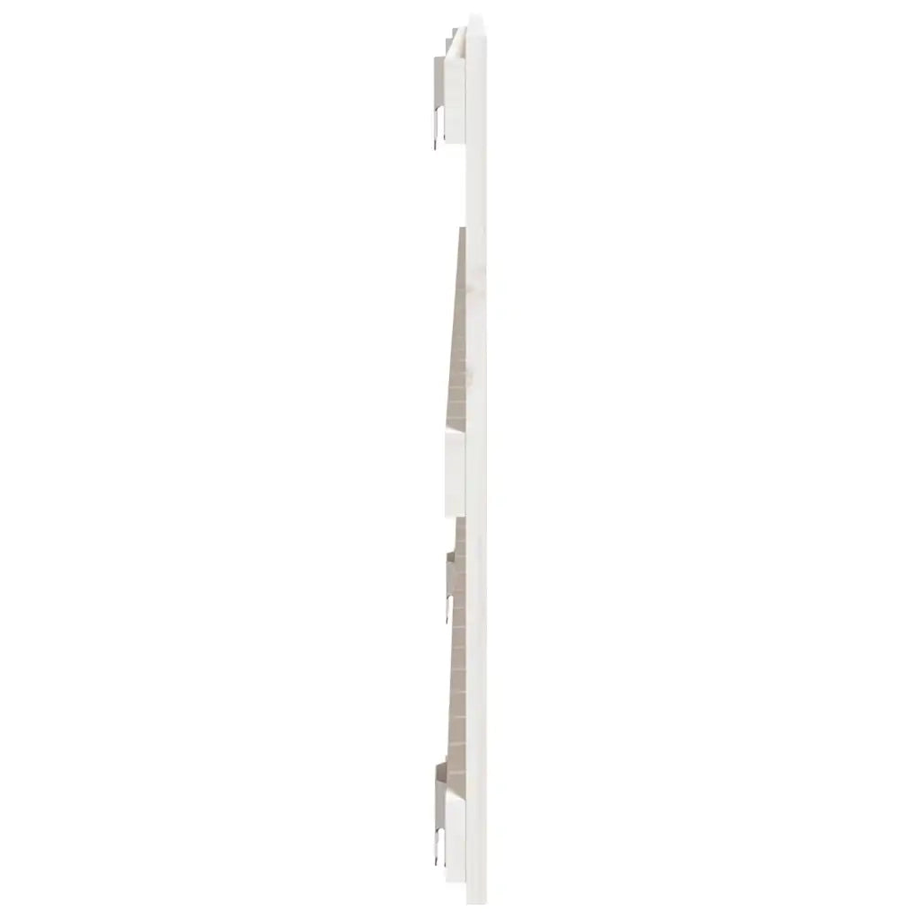 Testiera | Testata da Parete Bianca 127,5x3x60 cm Legno Massello di Pino