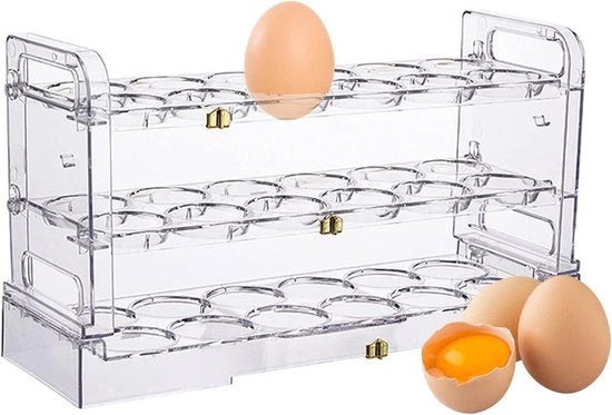 Ettore da 36 celle in plastica per frigorifero - contenitore per uova spaziale per cucina e ristorante