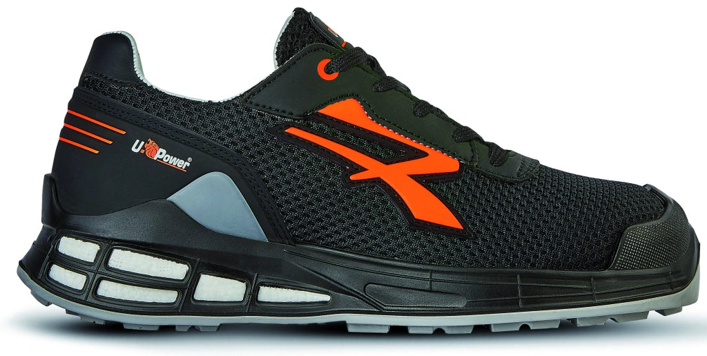 U-Power SCARPE ANTINFORTUNISTICA BASSE S1P SRC ESD REDPREMIUM IRVIN Col. Nero Mis. 42