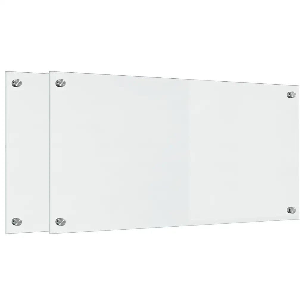 Schienale da cucina 2 pz Trasparente 80 x 40 cm CFW6437196