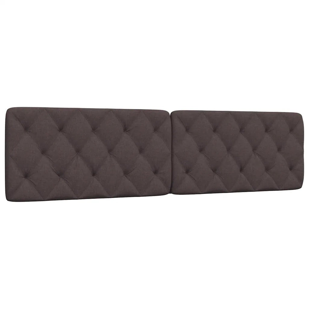Cuscino Testiera Marrone Scuro 200 cm in Tessuto