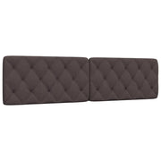 Cuscino Testiera Marrone Scuro 200 cm in Tessuto