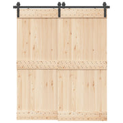 vidaXL Kit di Binari per Porte Scorrevoli 183 cm Acciaio Nero