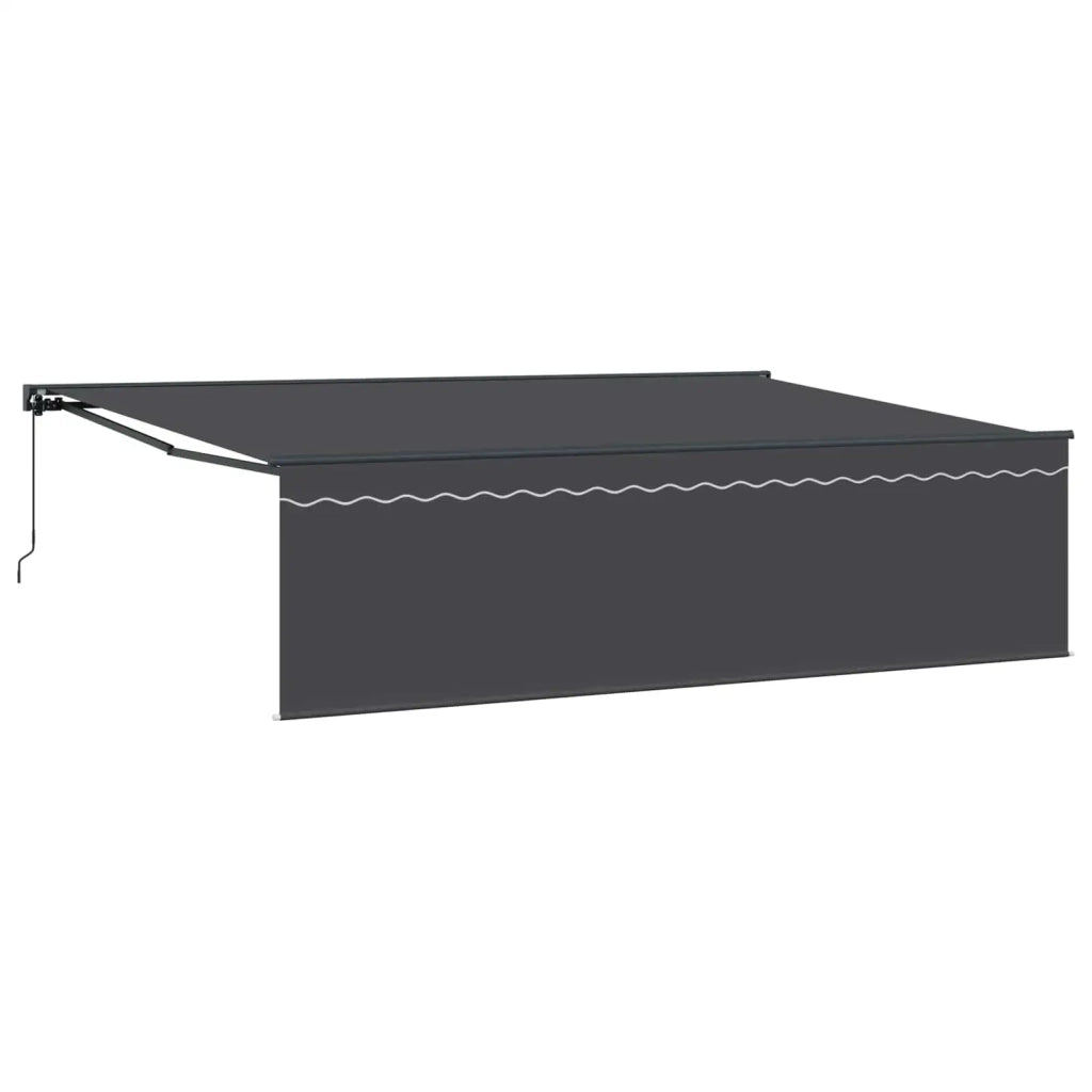 Tenda Retrattile Antracite 500 × 300 cm Poliestere e Alluminio 3331217