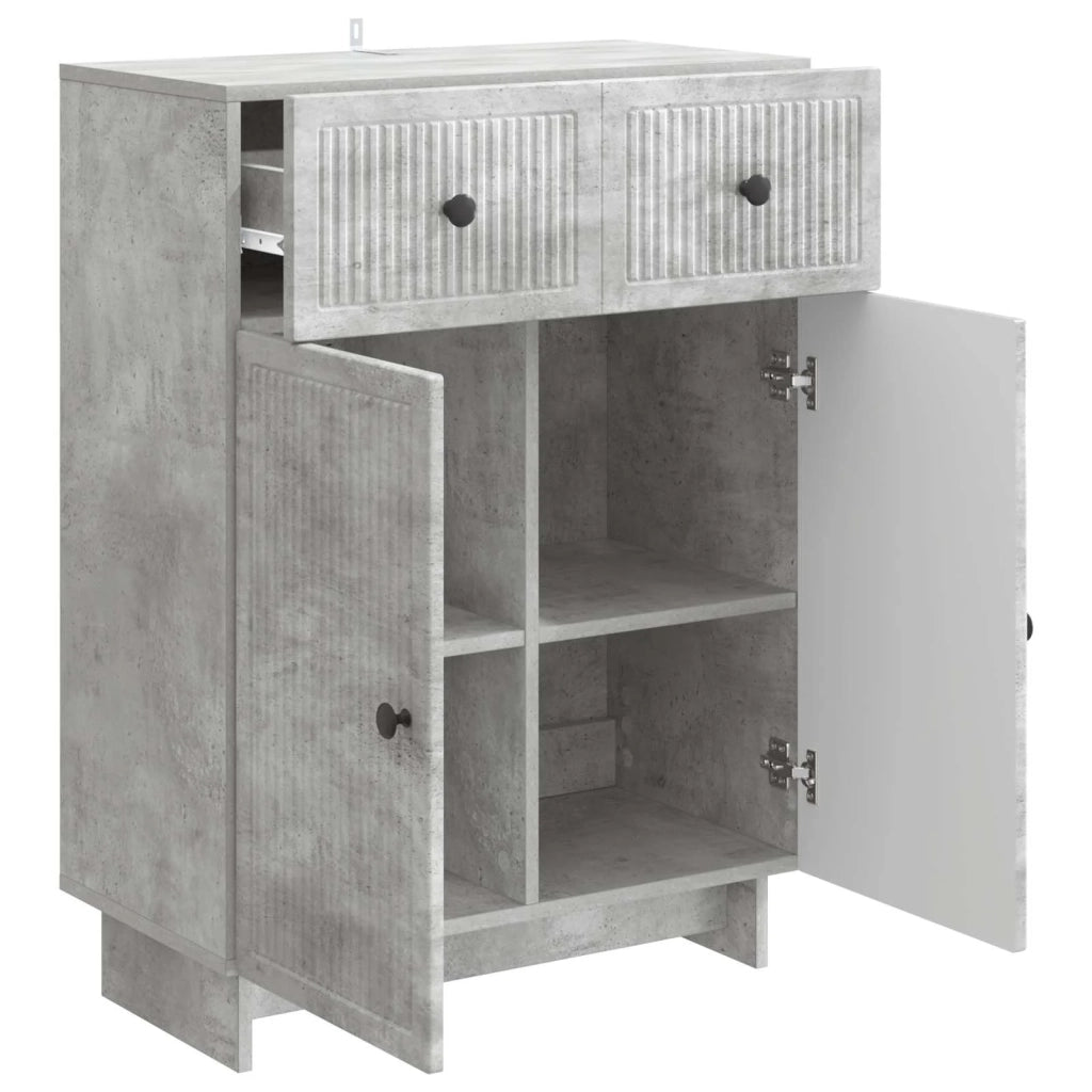Credenza Grigio Cemento 66 x 34,5 x 90 cm Legno ingegnerizzato 893948
