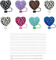 Decorazioni di Festa a Forma di Cuore - 8 Pezzi - 2 Set di Spazzole per Pulizia - Riciclabile - Materiali PVC