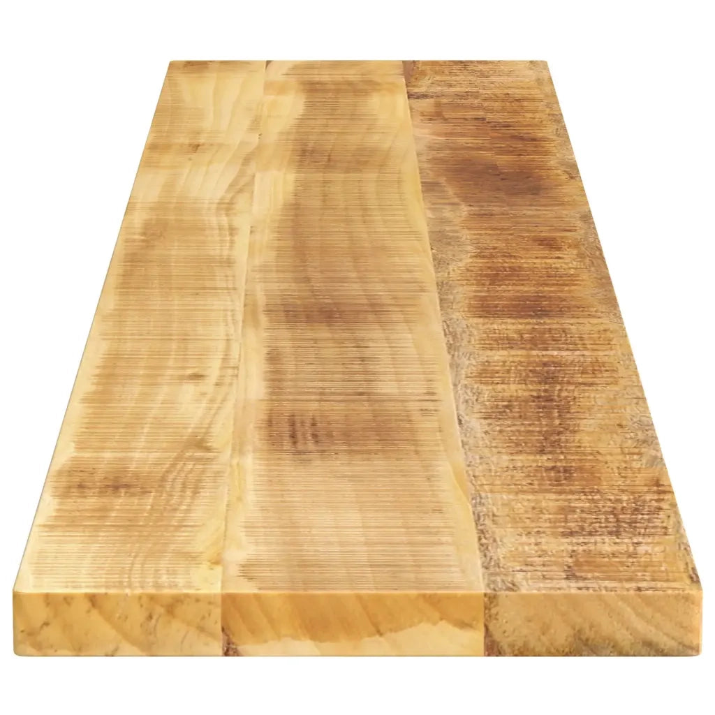 Piano per Tavolo 180x30x2,5cm Rettangolare Legno Mango Grezzo 371302