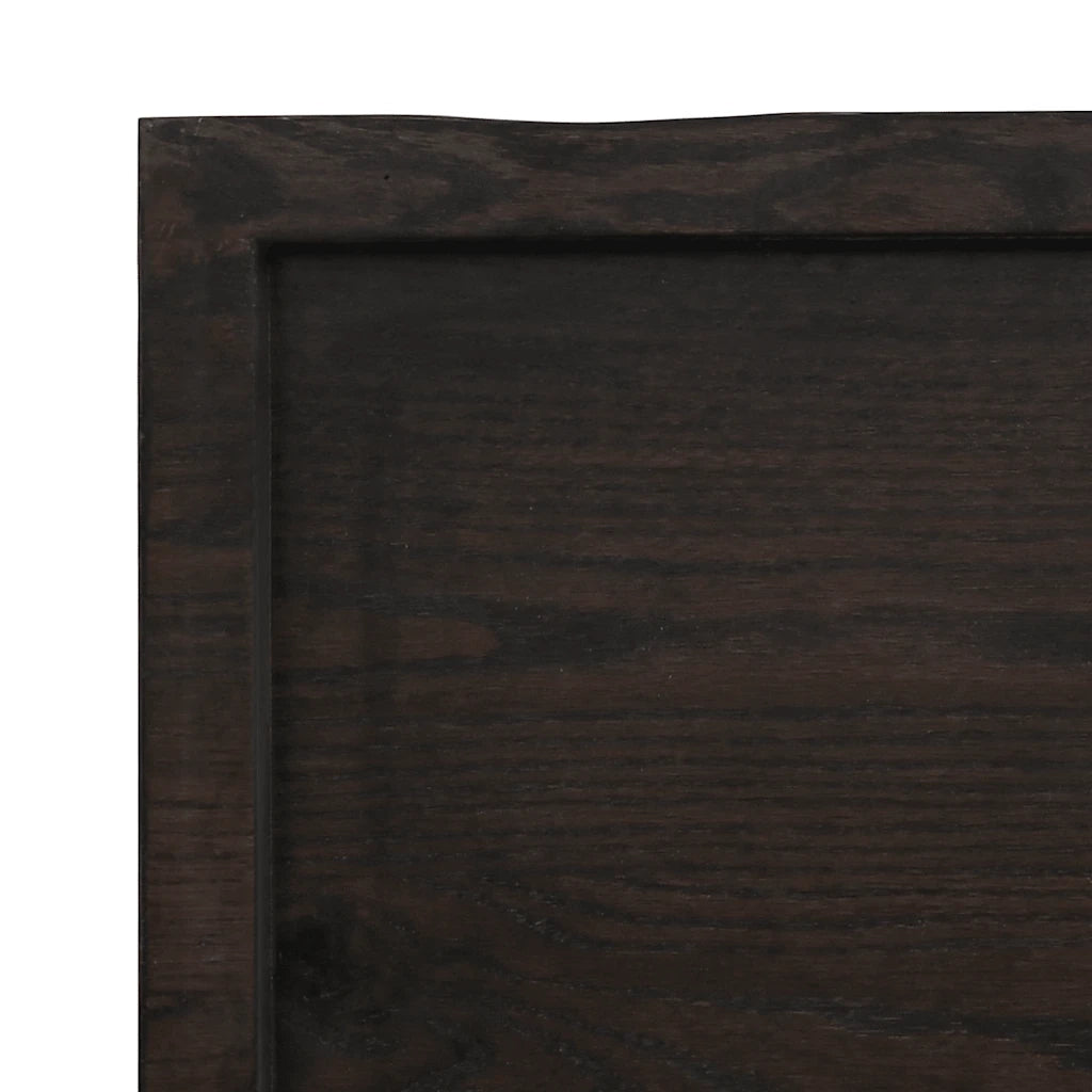 Piano Bagno Marrone Scuro 120x60x(2-4)cm Legno Trattato CFW6120562