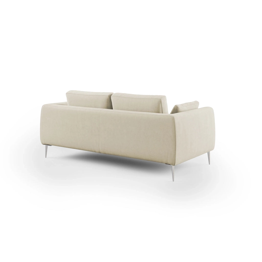 Plano Divano moderno in microfibra tecnica smacchiabile T11 196 cm panna