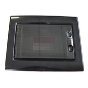Centralino da incasso 8 moduli con portello fumé e telaio estraibile, nero, 240x195x80 mm, ideale per installazioni elettriche domestiche e professionali