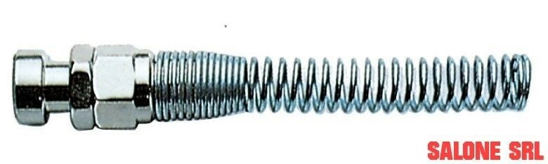 RACCORDO ATTACCO A BAIONETTA CON SPIRALE MM.6X8 PER ARIA COMPRESSA