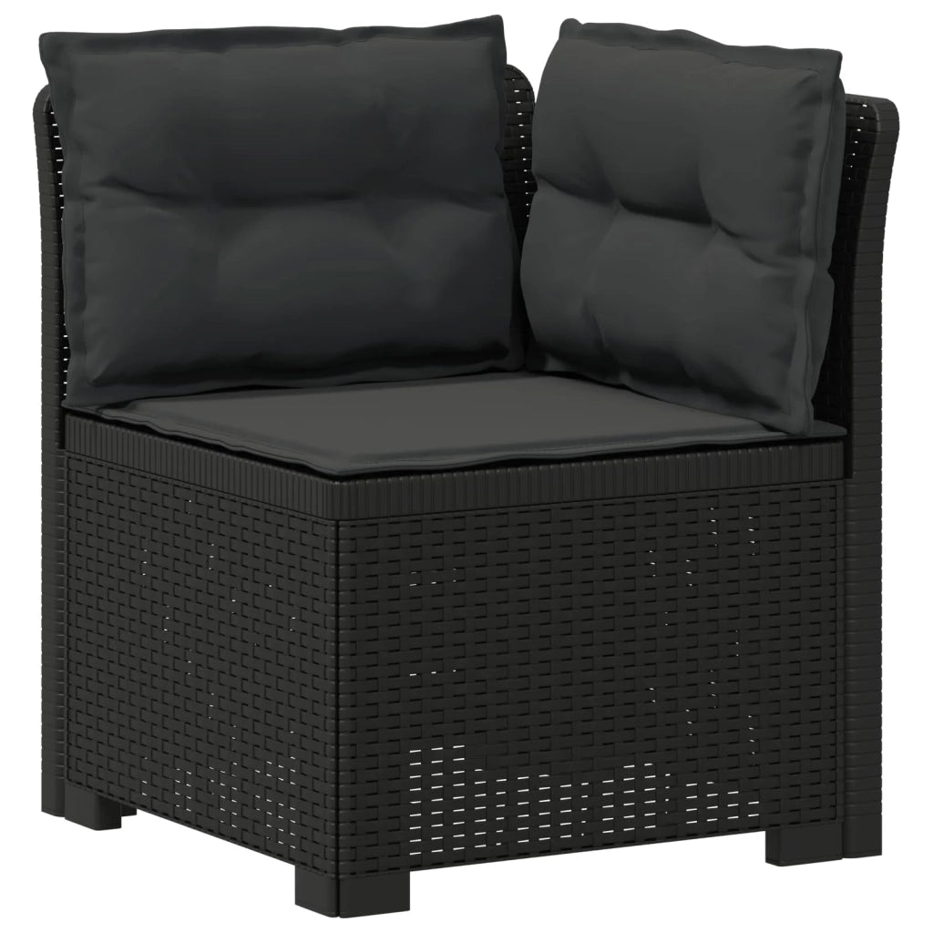 Divano da Giardino 5 Posti con Cuscini Stile Rattan PP 3444087