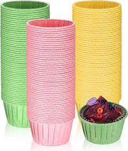 Forme per muffin in carta per stampi da forno - 150 pezzi in rosa/giallo/verde per matrimoni e compleanni