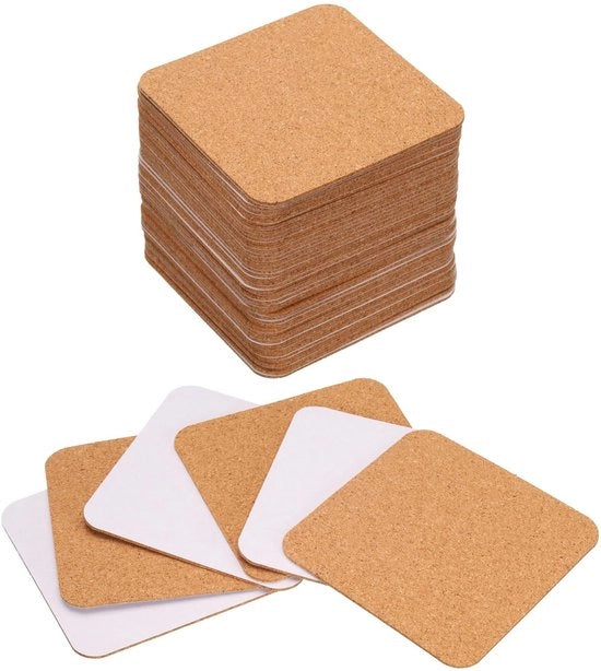 50 pezzi di supporti di gomma autoadesivi 90 x 90 x 1,5 mm piastra di gomma piastrine di gomma mat di gomma supporti di gomma autoadesivi per hobby e fai da te stesso con angoli quadri e arrotondati