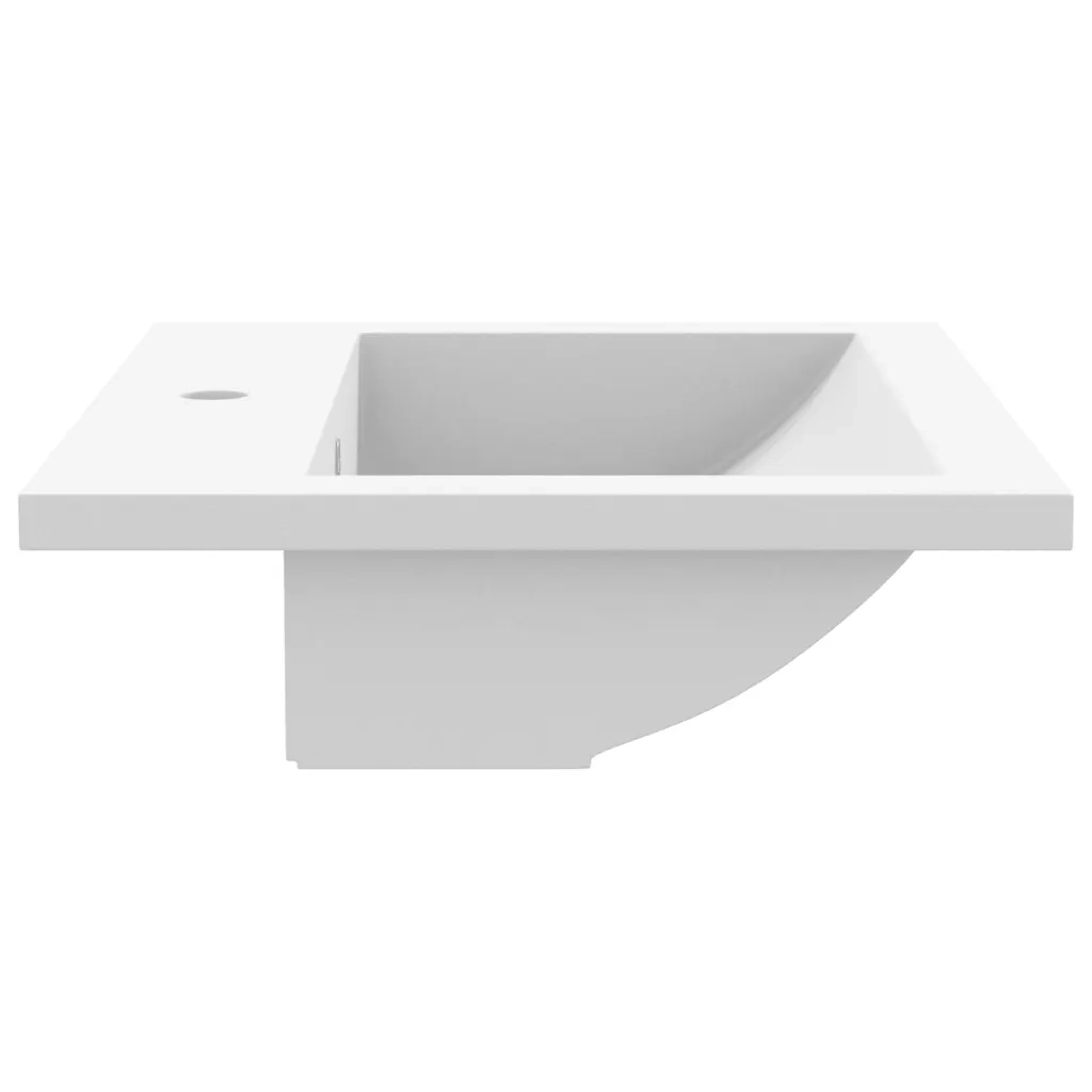 Lavandino in Granito 600x450x120 mm Bianco CFW9801693