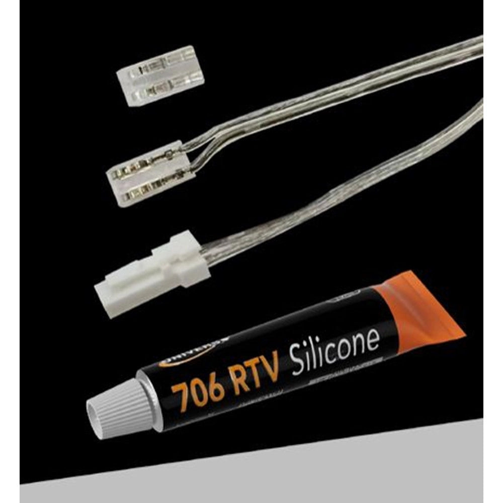 Trade Shop - Cavo Alimentazione Connettorizzato 1.8mt Strip Led 1010-2025 Tubetto Silicone 10ml Sp-1010 -