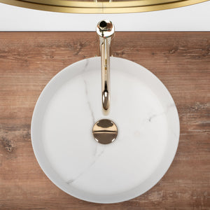 Lavabo Da Appoggio Rea Sami Marble Mat