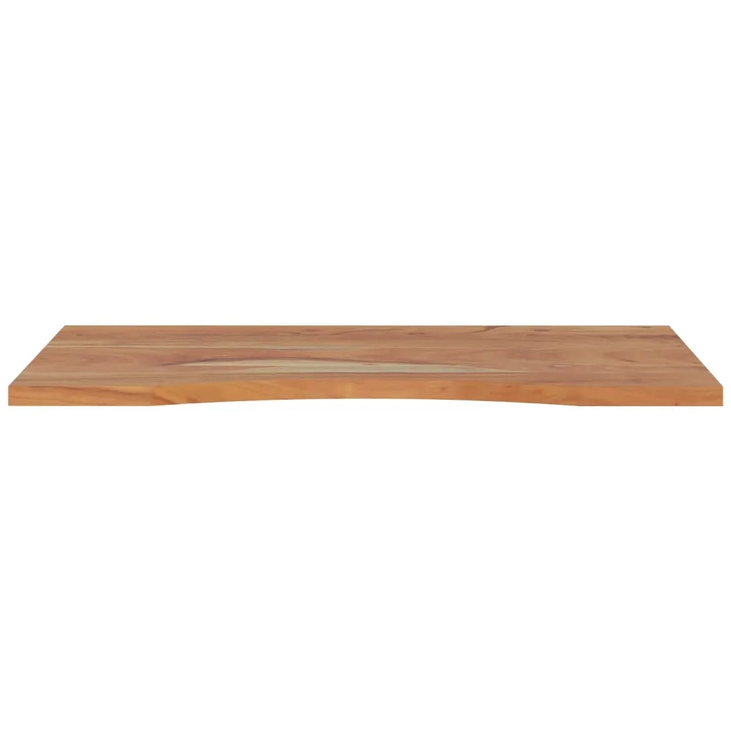 Piano Scrivania 100x50x2,5cm Rettangolare Legno Massello Acacia 370164
