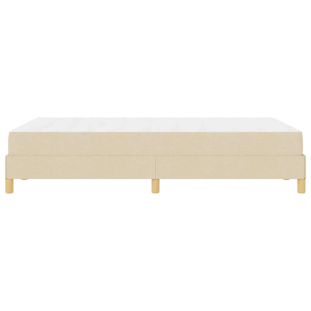 vidaXL Letto a molle Crema e Marrone 120 x 200 cm
