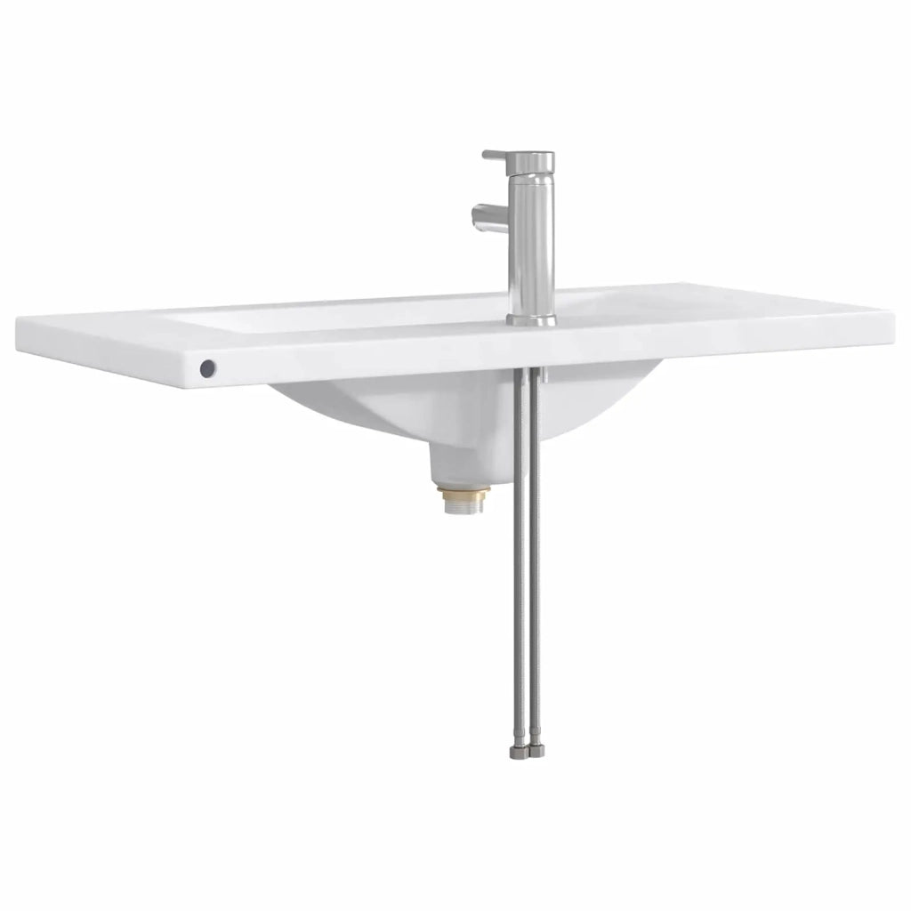 Lavabo da bagno Cromato 81 x 40 x 17,5 cm Metallo CFW7972944