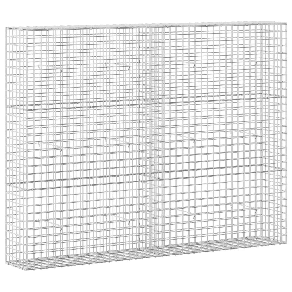 Gabione con filo da 5 mm e rete da 5x5 cm 200x30x150 cm 3464182