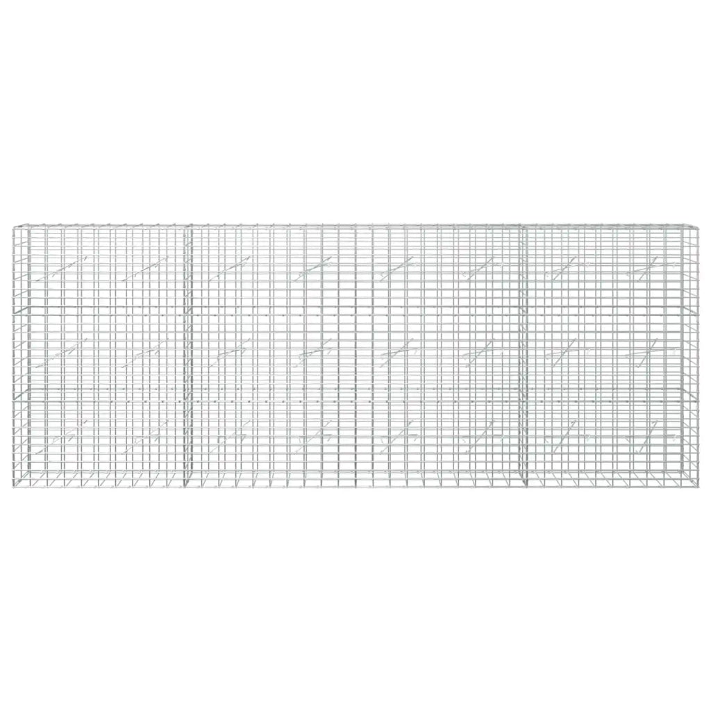 Gabione con Filo da 3,5 mm e Rete da 5x10 cm 400x10x150 cm 3462554