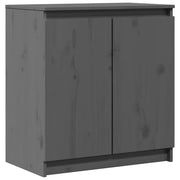 Armadietto Grigio 60x36x65 cm in Legno Massello di Pino CFW5504310