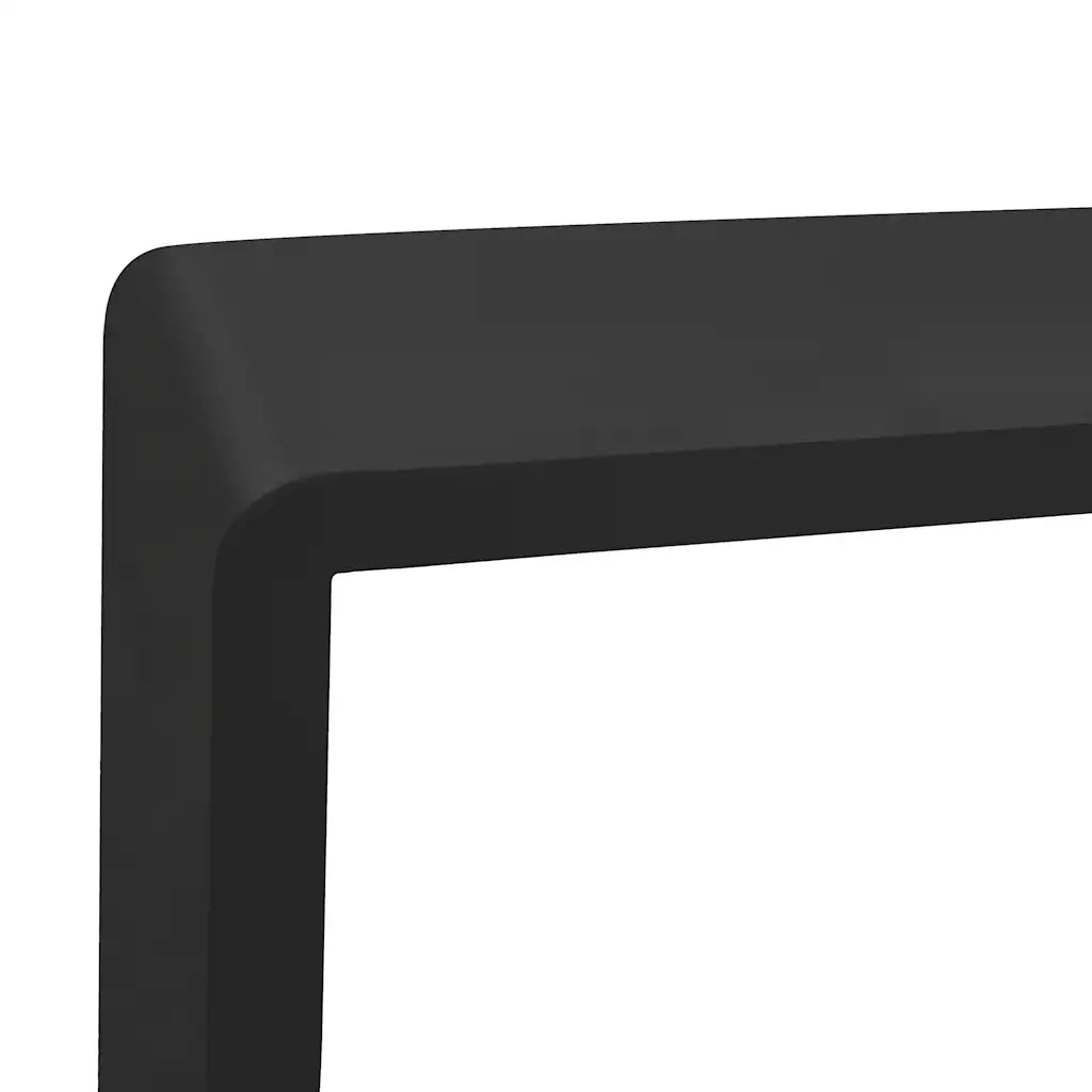 3 pz Mensole a Cubo da Parete | Mensola sospesa Nere in MDF