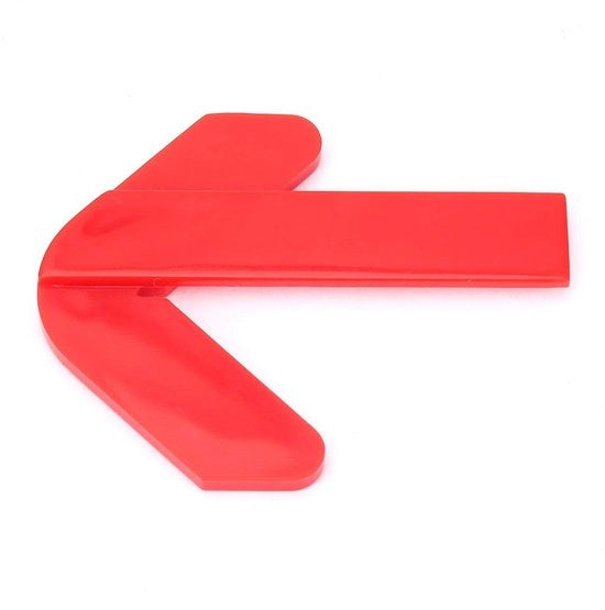 Cercatore circolare in ABS leggero - colore rosso - facile da usare - punto di incrocio cercatore