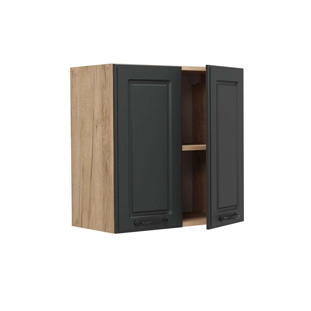 Pensile da cucina R-Line Antracite rustico/Rovere dorato 60 cm Vicco