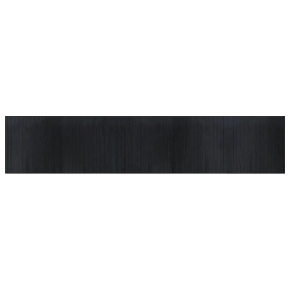 Tappeto Rettangolare Nero 100x500 cm in BambÃ¹