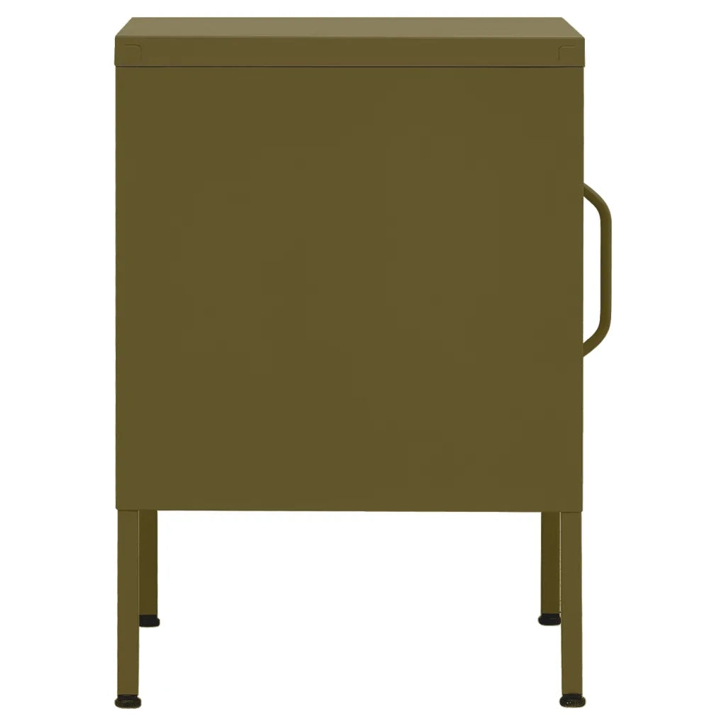 Comodini 2 pz Verde Oliva 35x35x51 cm in Acciaio cod mxl 30274