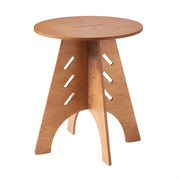 Tavolino Basso Da Salotto Tavolino Laterale Tavolino Da Soggiorno Marrone Φ46.5x54.5cm HFBT01-BR