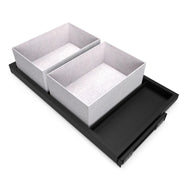Kit di vassoio, 3 cestini organizzatori e telaio a scorrimento con chiusura ammortizzata per armadi, regolabile, modul..