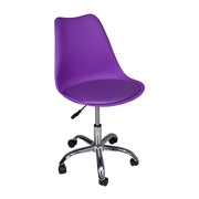 Sedia da ufficio girevole, sedia da scrivania viola con rotelle mod. SALLY SU34SAPM