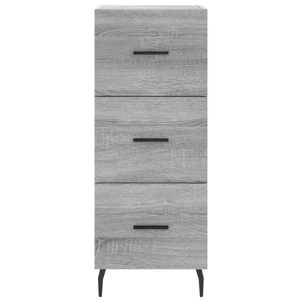 Buffet credenza cassettiera armadio mobile contenitore organizer cucina soggiorno Sonoma 34,5 x 34 x 90 cm legno ingegnerizzato grigio 02_0036304