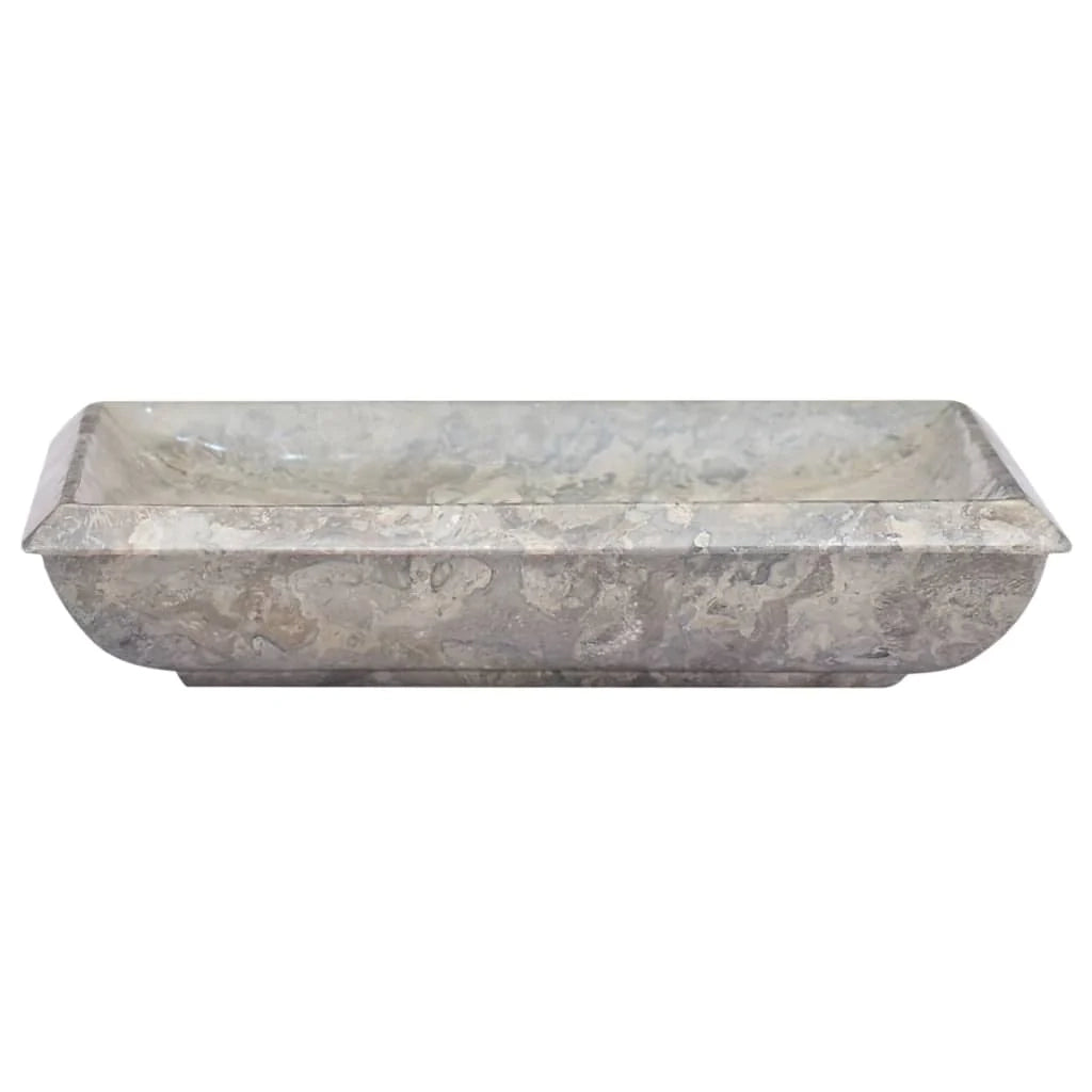 Lavandino da bagno lavabo da appoggio lavabo da WC lavabo da bagno lavabo da interno 50 x 35 cm marmo grigio 02_0002808