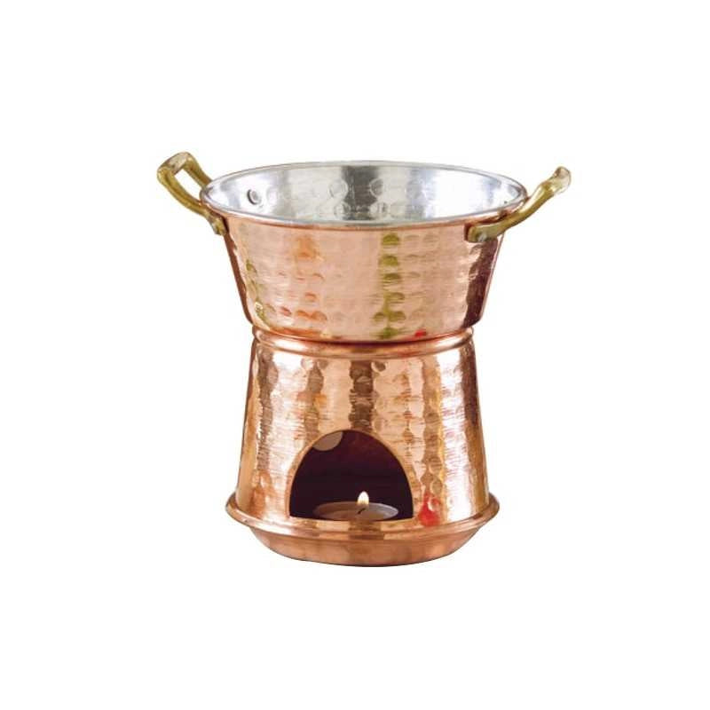 Fornellono Bagna Cauda Rame cm 14 h 17 L 0,8