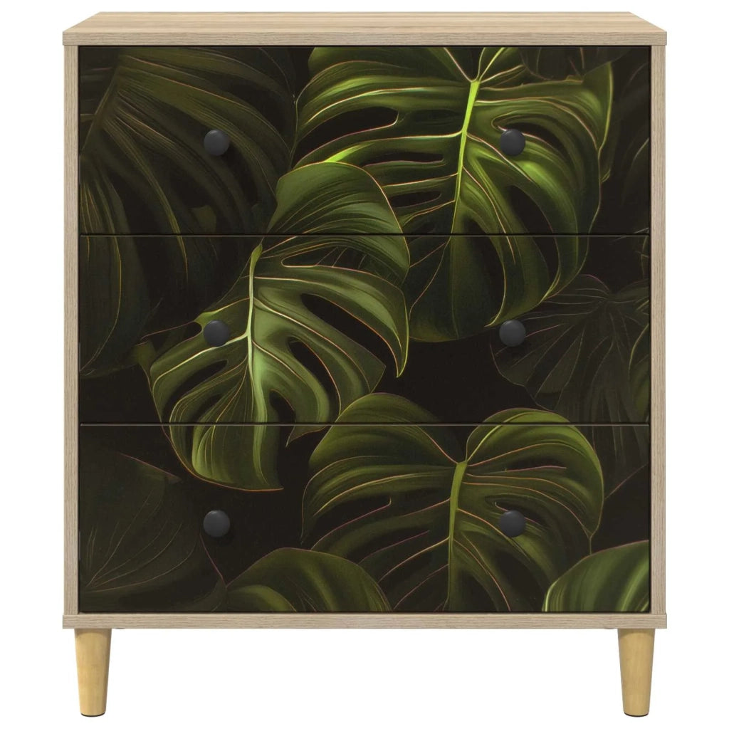 Cassettiera ELBURG Stampa foglia di palma 66 x 36,5 x 75 cm 8007353