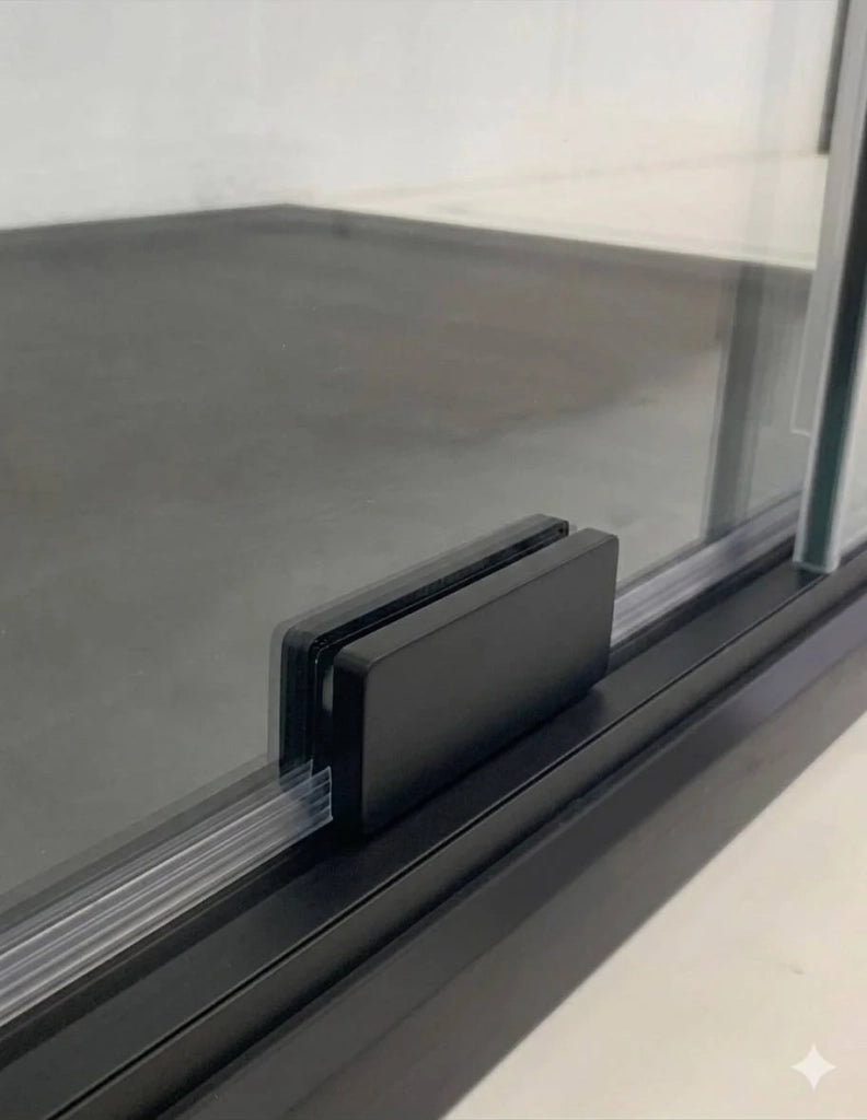 Porta doccia scorrevole 2+2 CIRENE (KENNA) 310 cm Profilo Nero