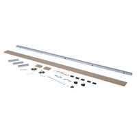 Binario per Porte Scorrevoli con Kit di Accessori Stile Rustico in Legno 200 cm