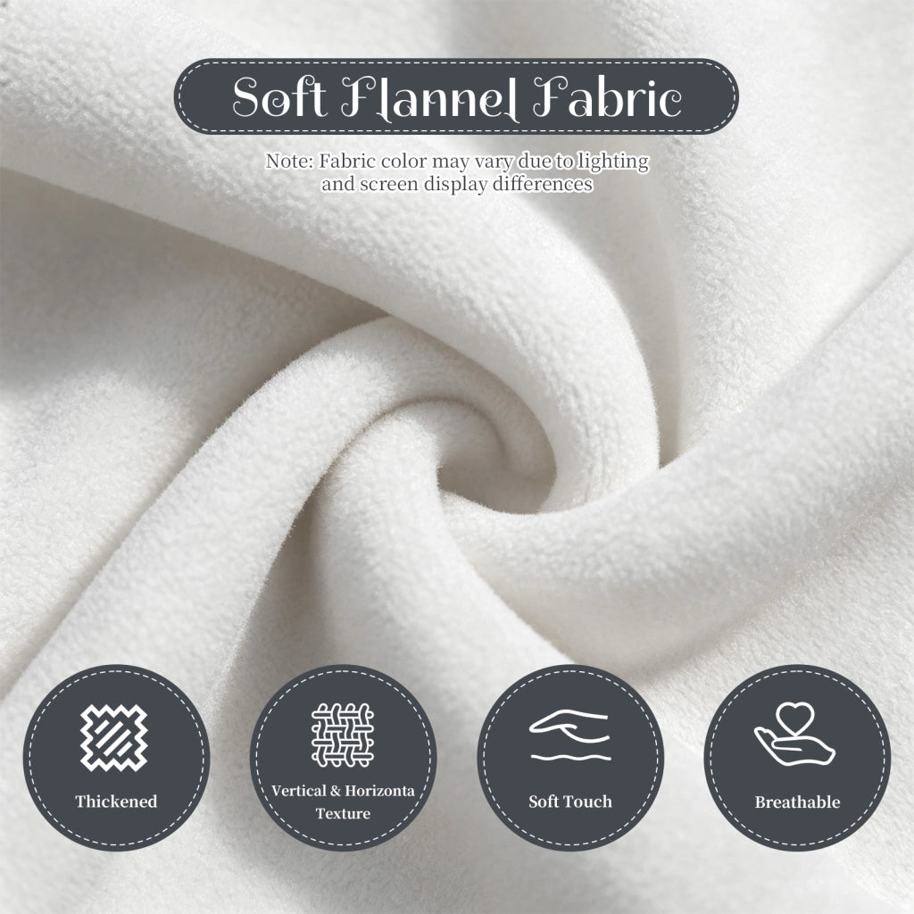 Fauteuil pouf rotondo con imbottitura in schiuma a rimbalzo, in flanella bianco e nero 48.0 × 38.0 × 21.0 cm