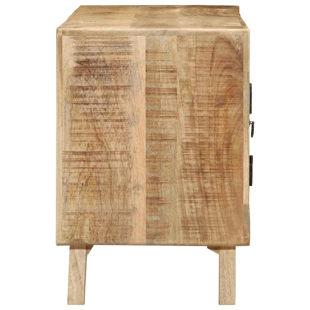 Mobile porta TV con ampio spazio di archiviazione 105 x 46 x 32 cm stile moderno soggiorno legno massello di mango grezzo 02_0058062