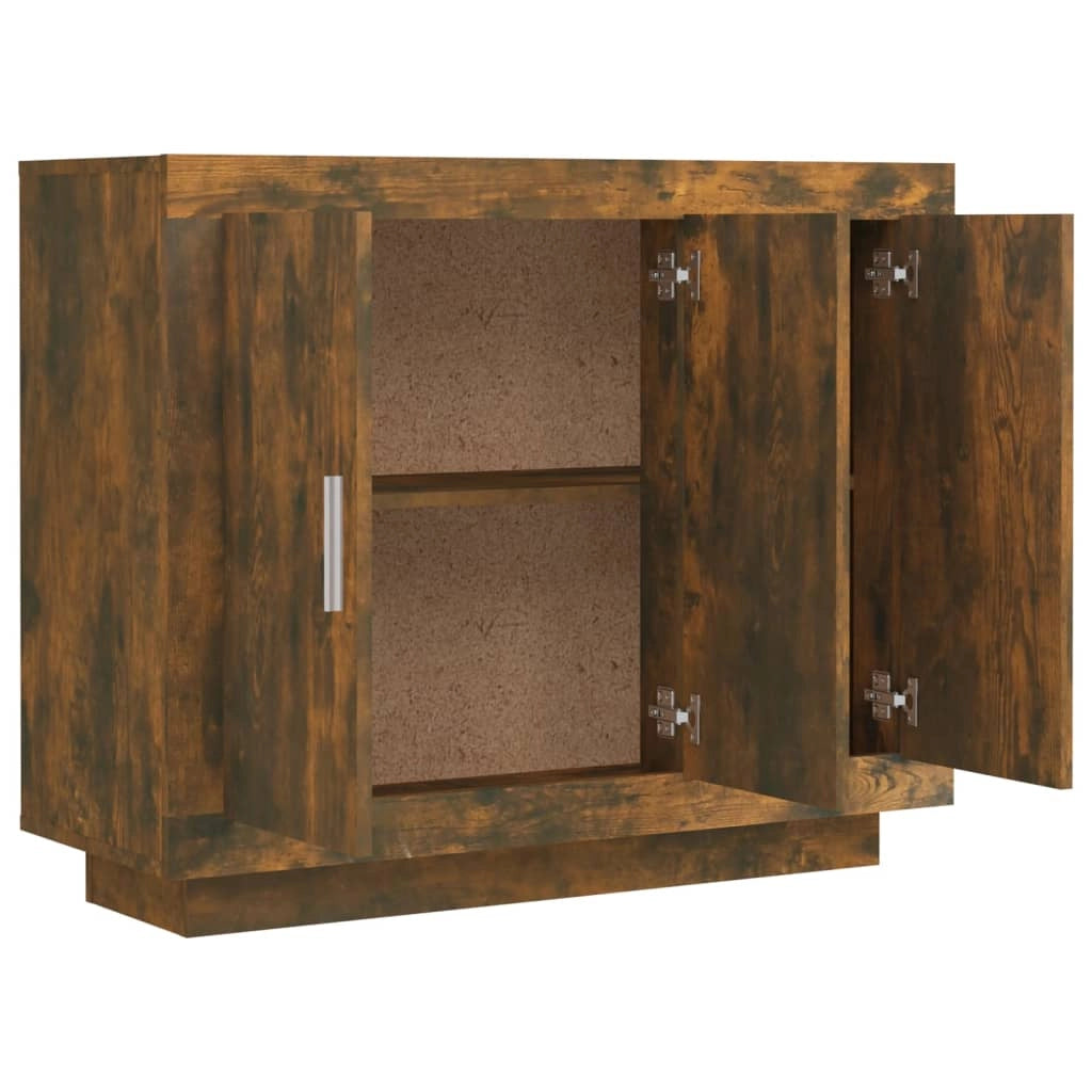 Credenza cassettiera armadio mobile contenitore organizer per cucina soggiorno salotto 92 x 35 x 75 cm legno ingegnerizzato marrone 02_0031135