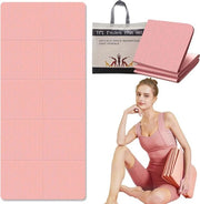 Mat di yoga pieghevole 183 x 61 cm - mat di yoga con tas antiscivolo - spessore 6 mm - mat di fitness sport mat mat di pilates mat di ginnastica con superficie antiscivolo