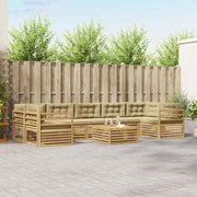 Set di divani da esterno 8 pcs Bianco e Beige 3390188