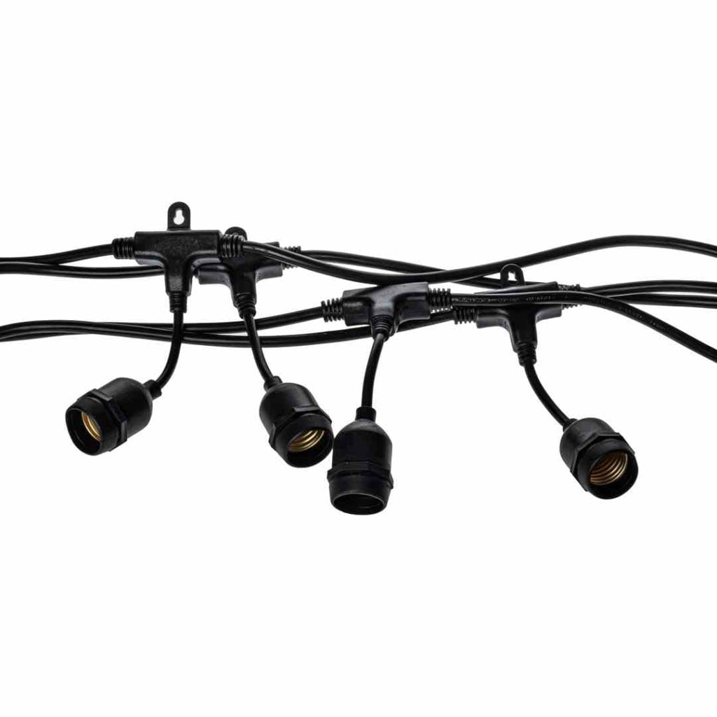 Girlanda LED da esterno Eko-Light 10m 10xE27 IP44 nera